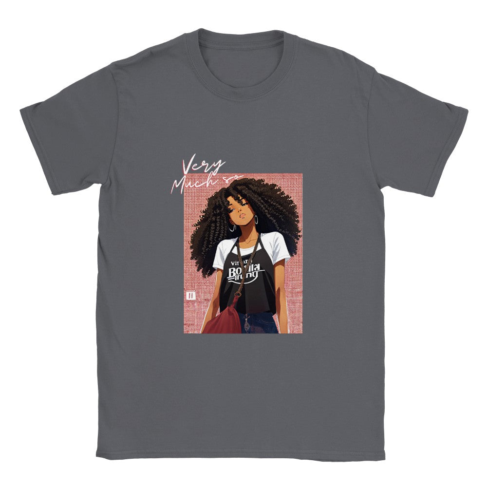 Unbothered | Womens Classic Unisex Crewneck T-shirt | Manga | Curly hair