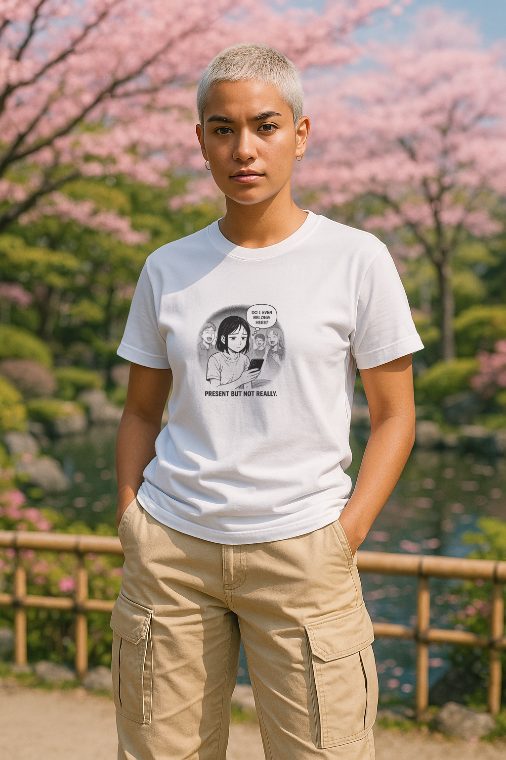 Manga | Womens Classic Crewneck T-shirt | Sociaal