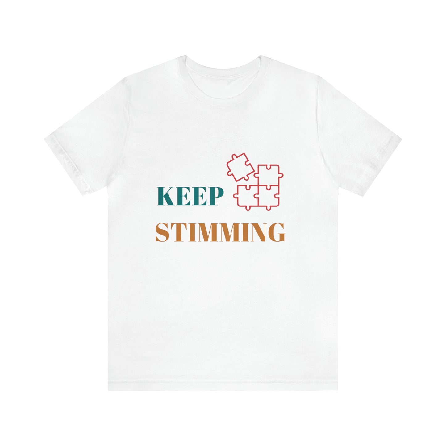 Premium Unisex Crewneck T-shirt | Unisex | Print: Stimming Autism ADHD | Neurodiversity