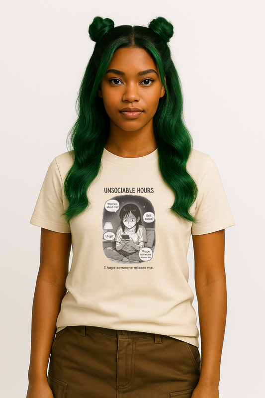 Manga | Womens Classic Crewneck T-shirt | Late uurtjes