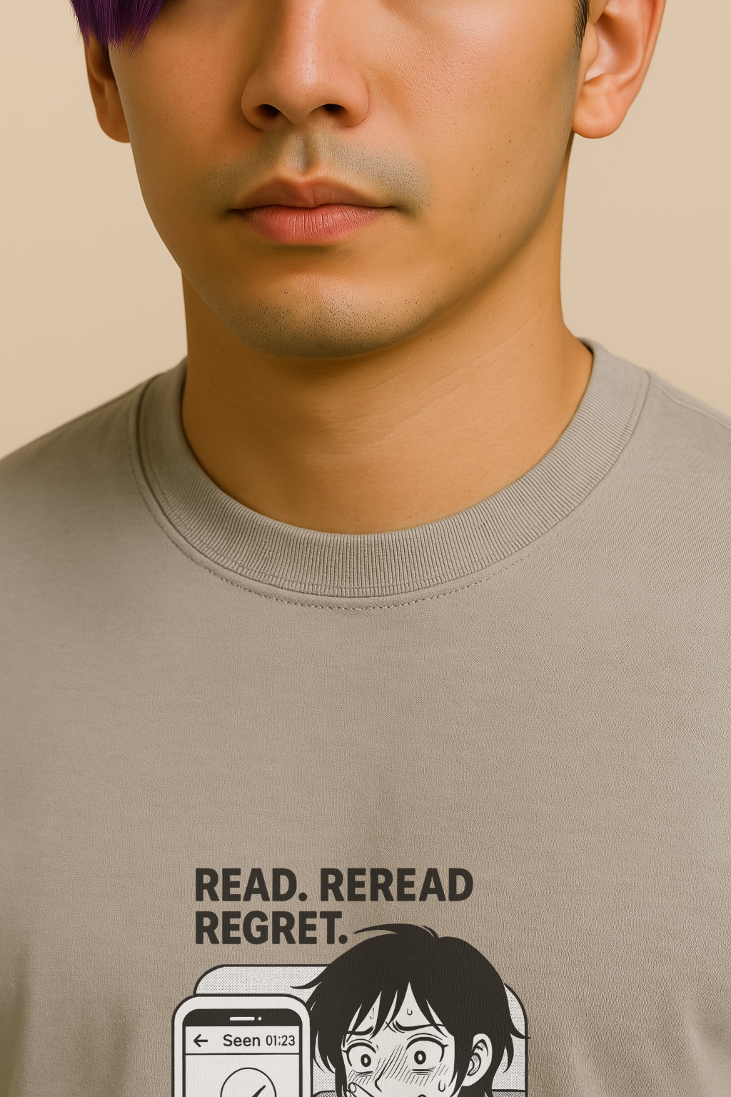 Manga | Mens Classic Crewneck T-shirt | Spijt