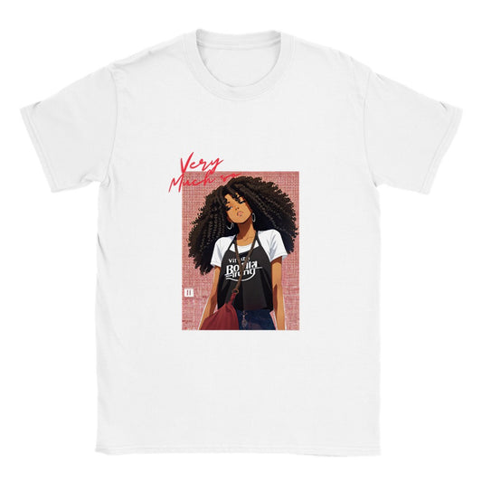 Unbothered | Womens Classic Unisex Crewneck T-shirt | Manga | Curly hair