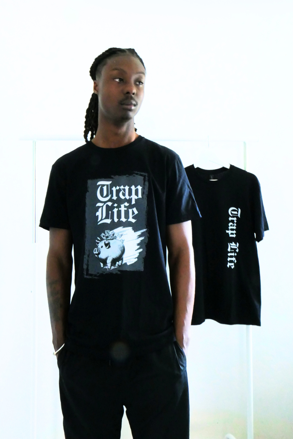 Trap Life | Mens Classic Unisex Crewneck T-shirt | Stevy Warner Collection