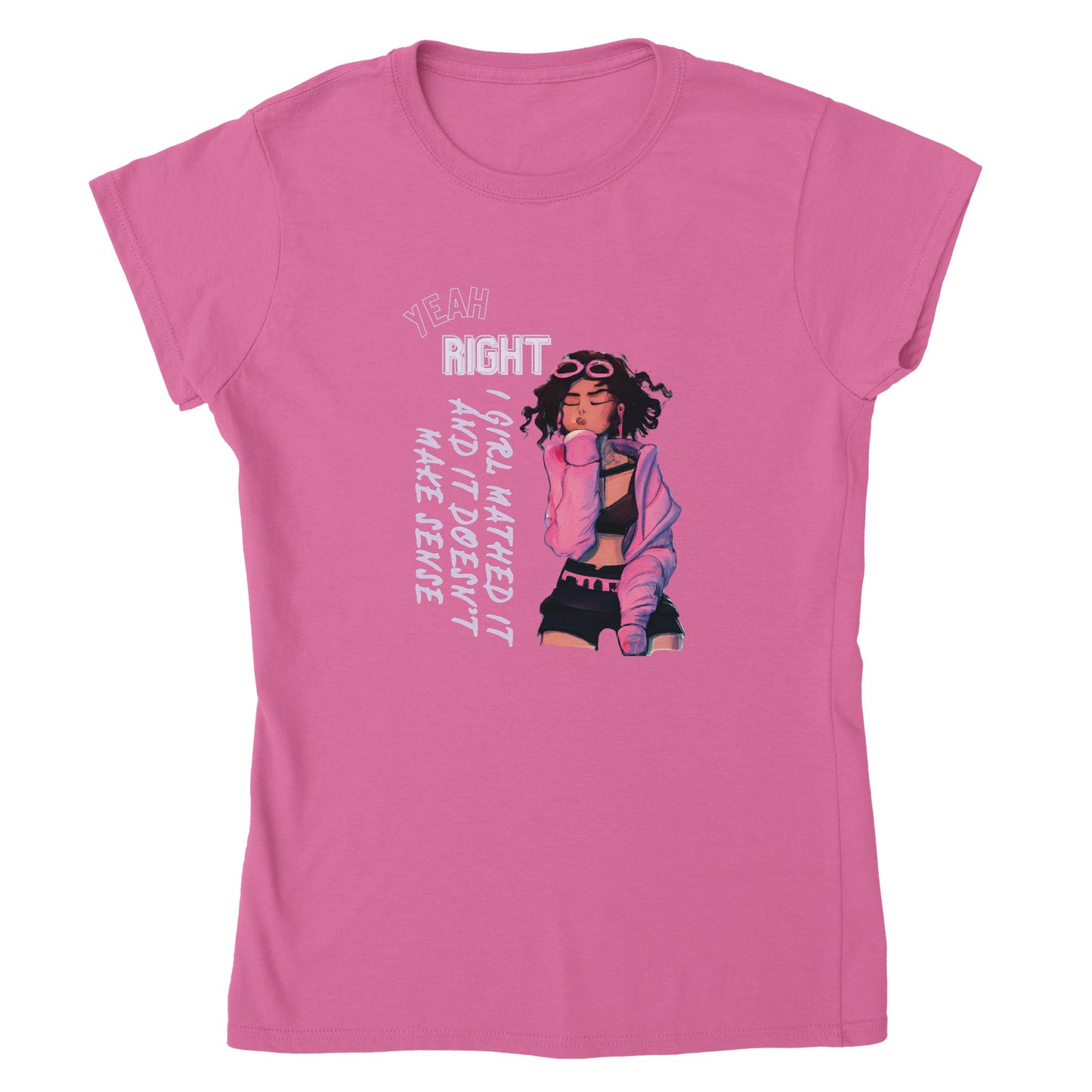Cyberpunk T-Shirt | Girl Math Classic Womens Crewneck T-shirt