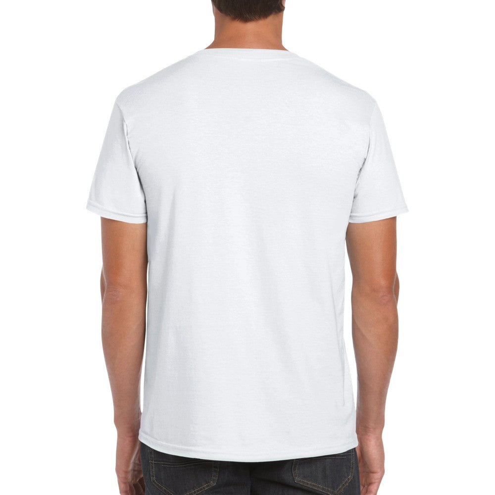 Classic Unisex Crewneck T-shirt | Postcard Palm Tree Print | Summer Vacation