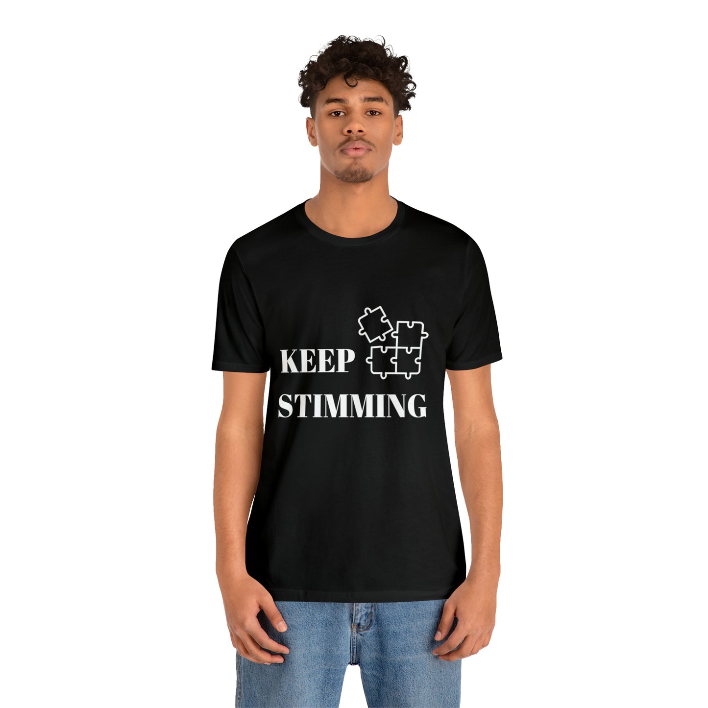Premium Unisex Crewneck T-shirt | Unisex | Print: Stimming Autism ADHD | Neurodiversity