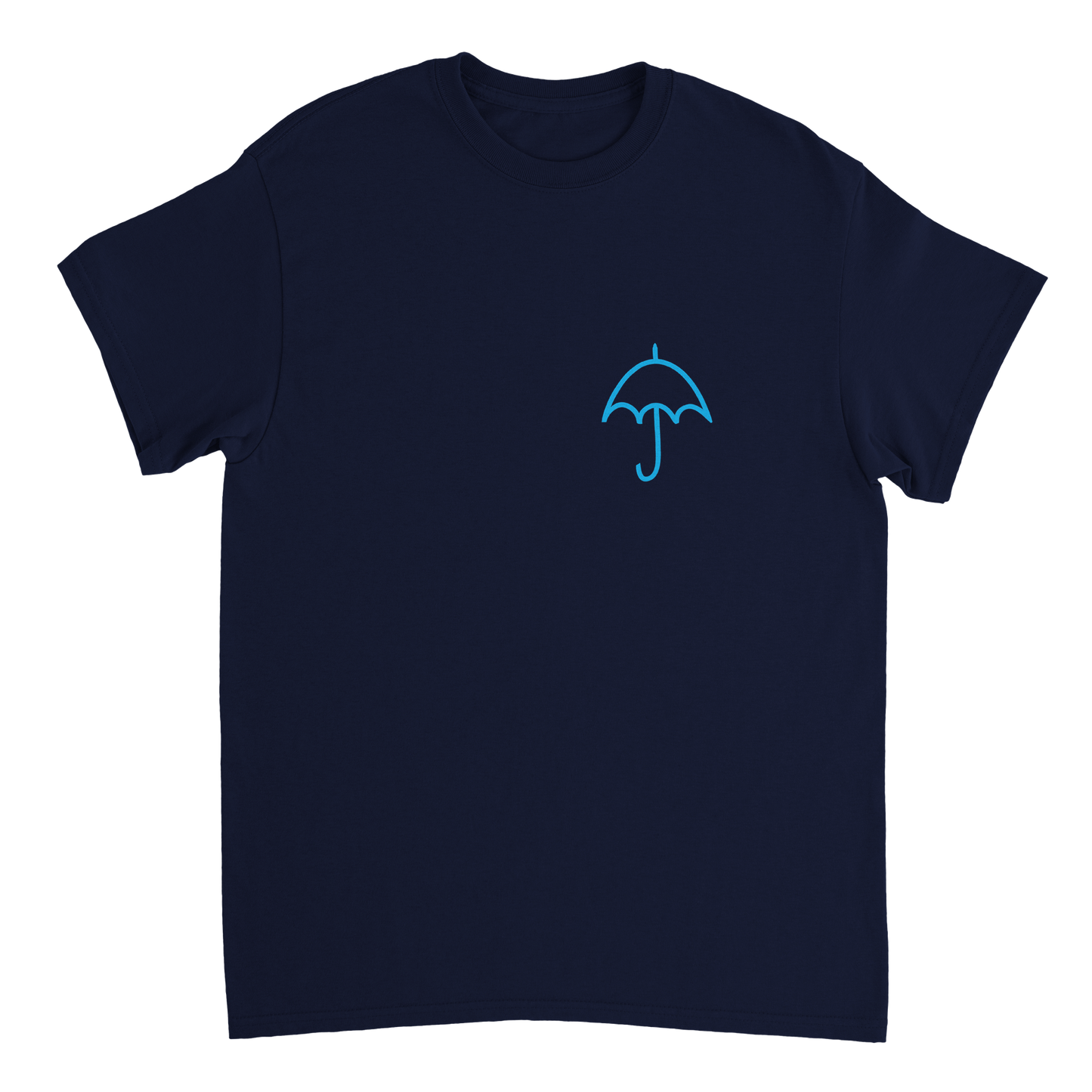 Minimalistic Mens Heavyweight Unisex Crewneck T-shirt | Umbrella |