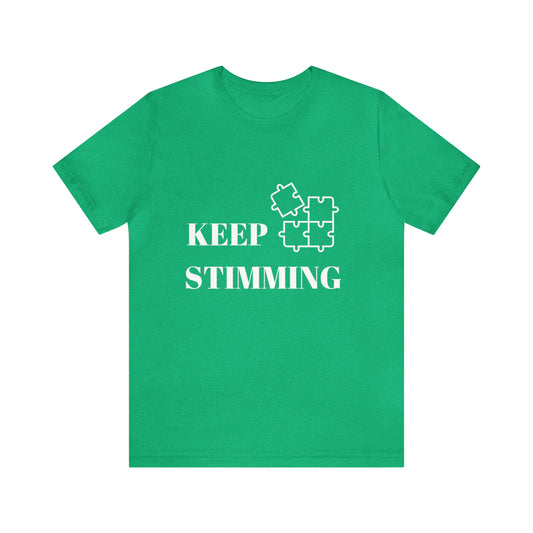 Premium Unisex Crewneck T-shirt | Unisex | Print: Stimming Autism ADHD | Neurodiversity