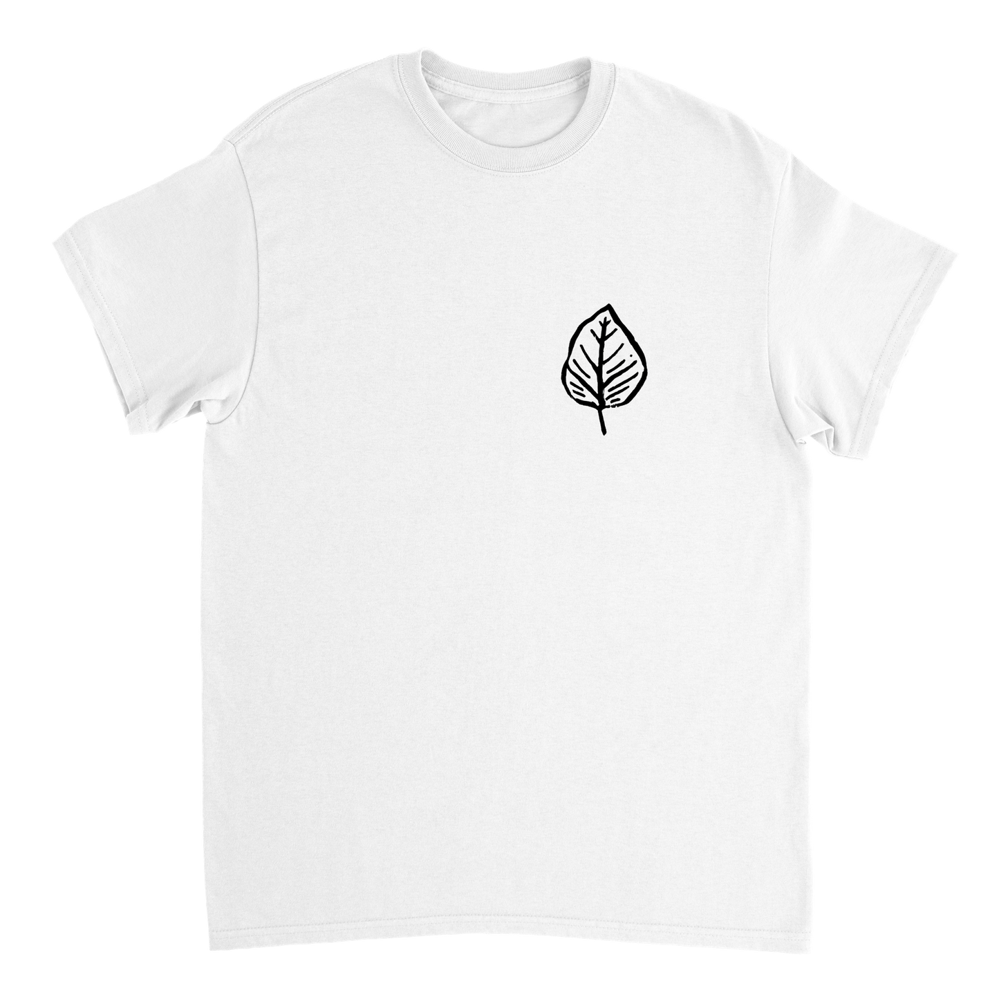 Heavyweight Unisex Crewneck T-shirt | Fall Leaf |