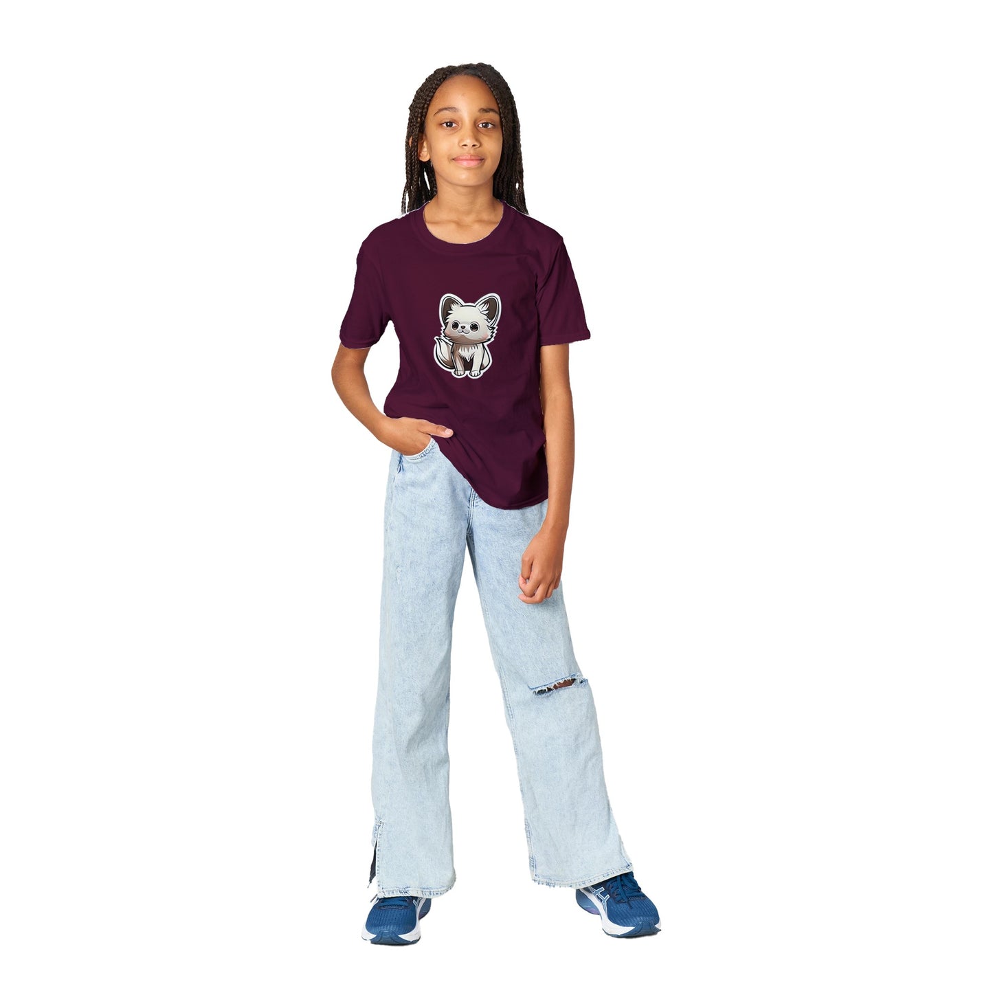 Animal Print | Classic Kids Crewneck T-shirt | Chibi | Kawaii