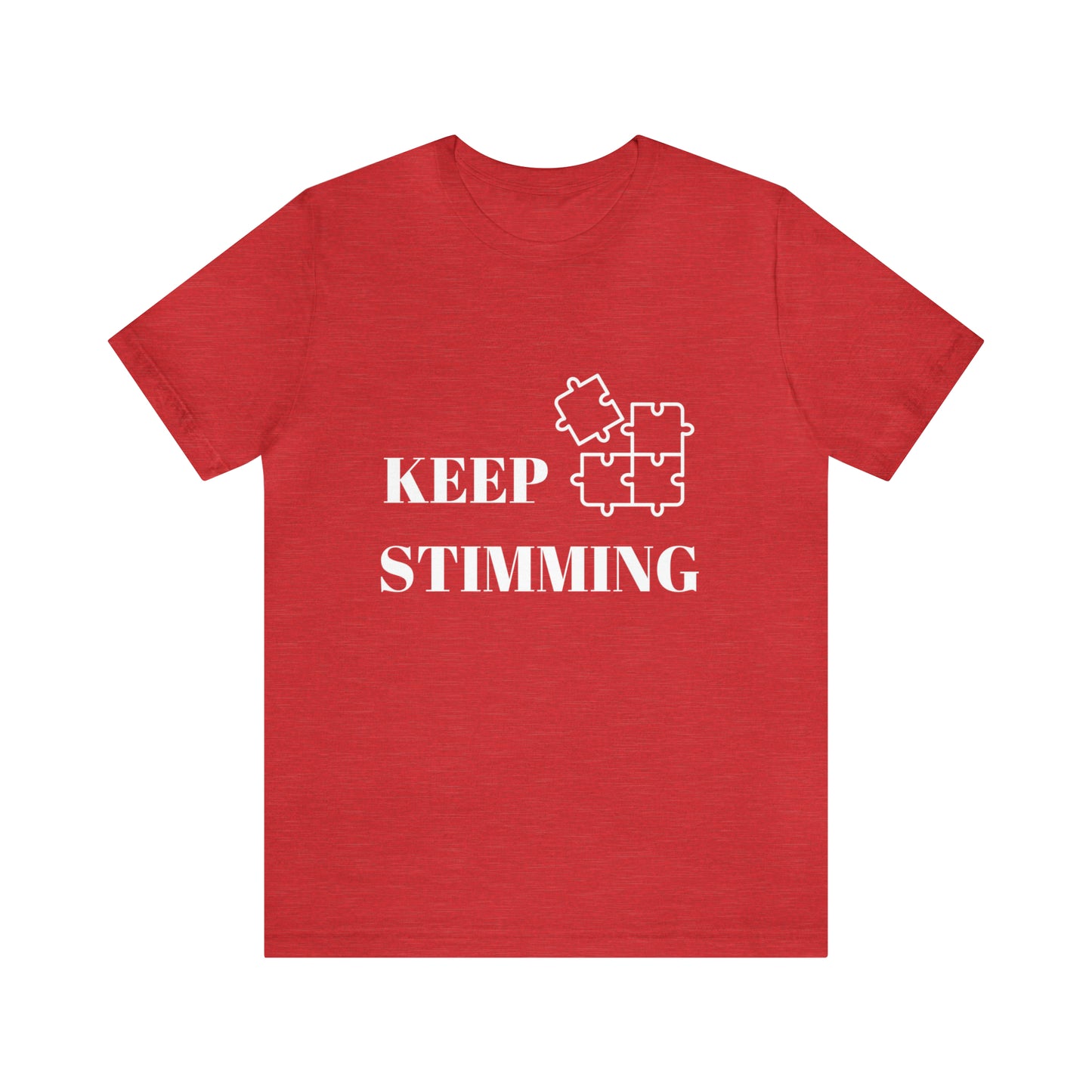 Premium Unisex Crewneck T-shirt | Unisex | Print: Stimming Autism ADHD | Neurodiversity
