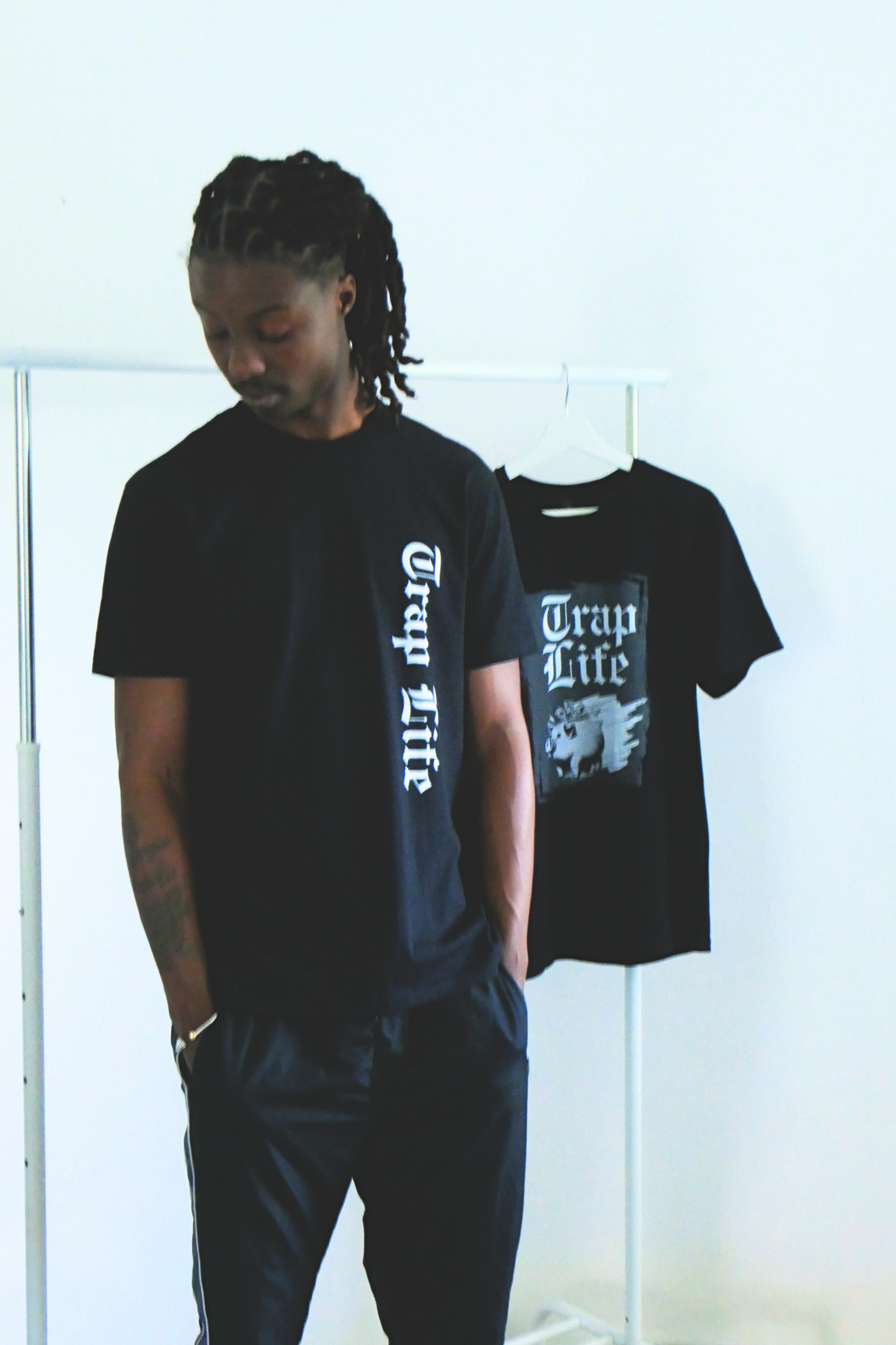 Trap Life | Mens Classic Unisex Crewneck T-shirt | Stevy Warner Collection