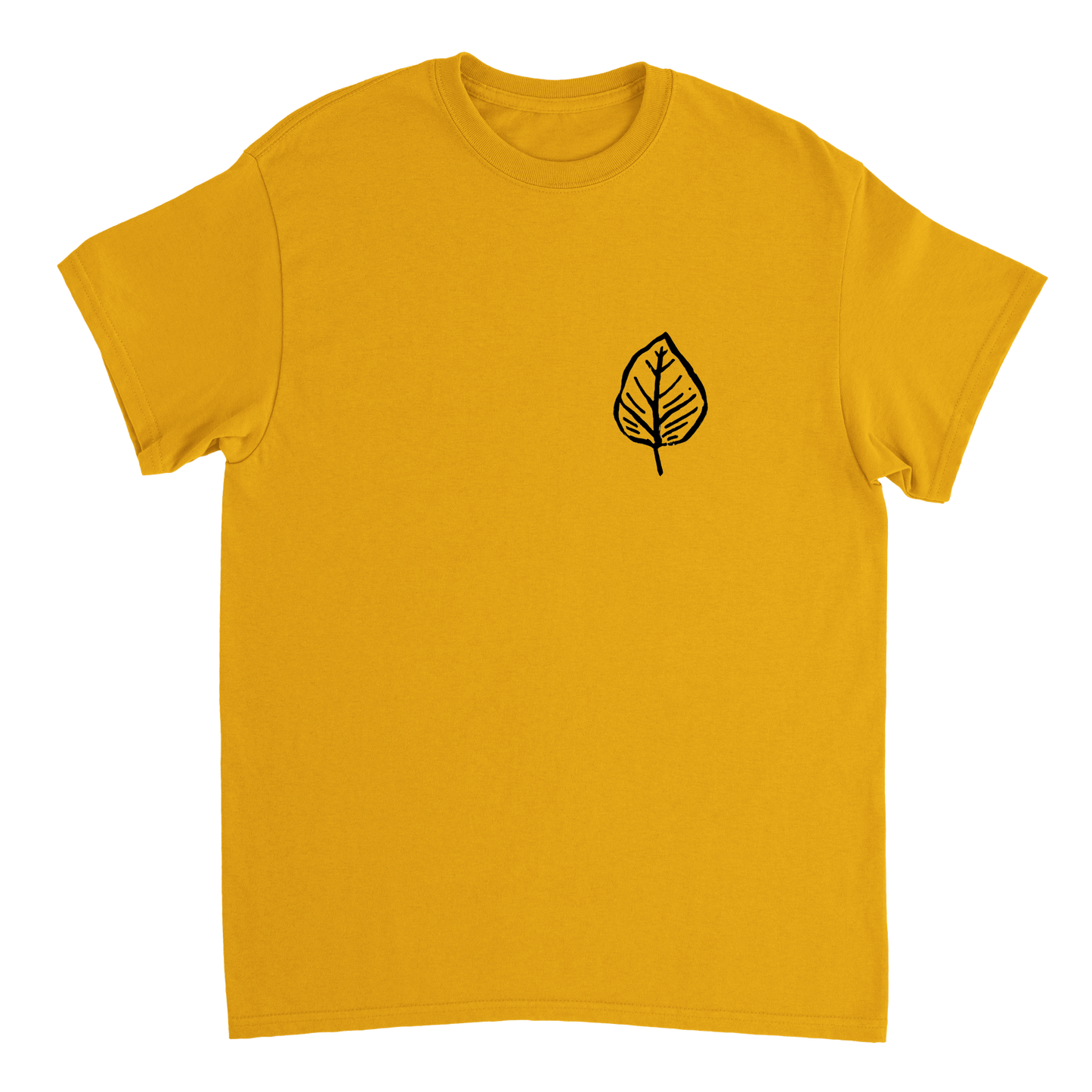 Heavyweight Unisex Crewneck T-shirt | Fall Leaf |