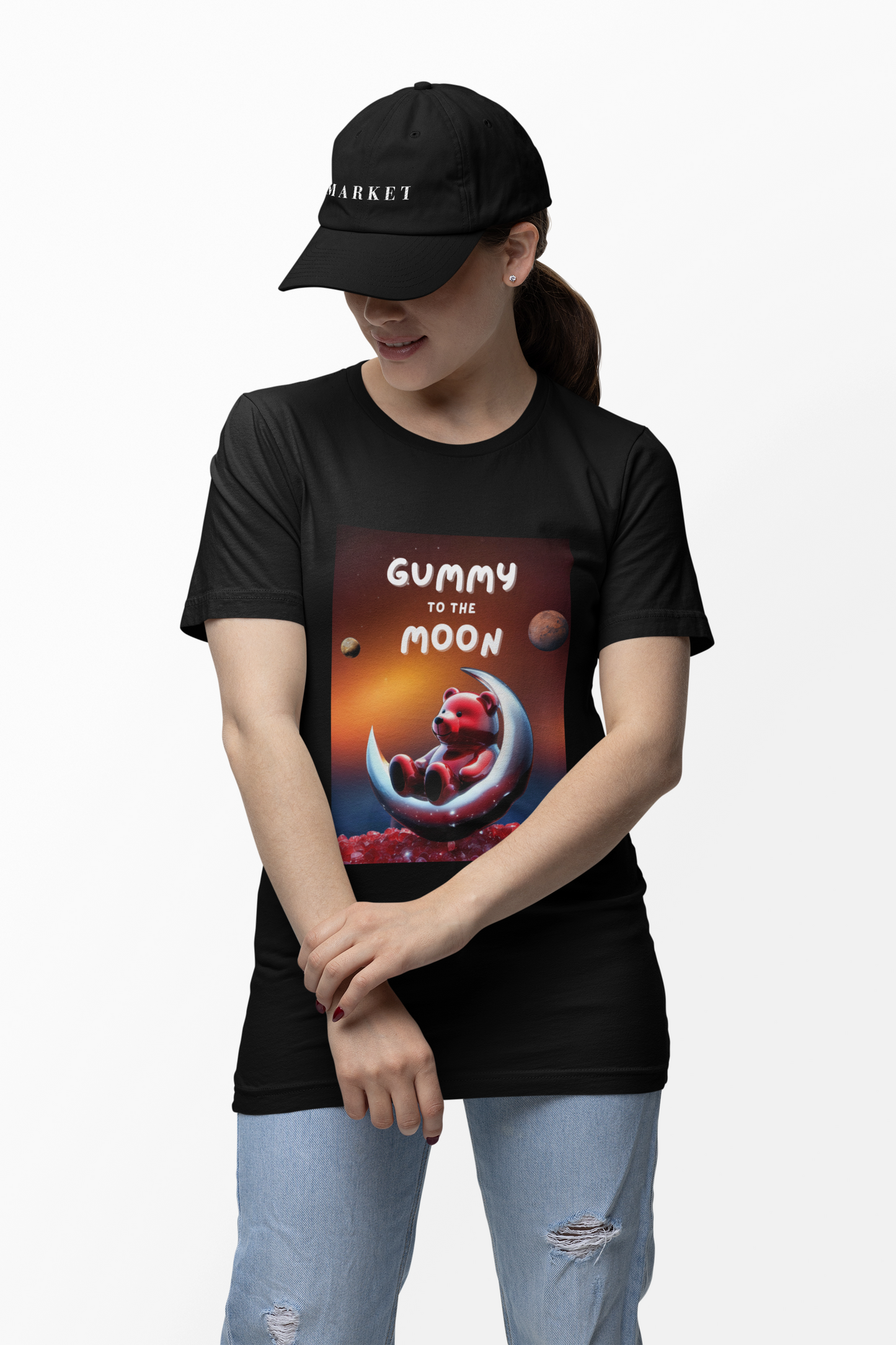 Crypto Gummy | Womens Premium Unisex Crewneck T-shirt | Meme Coin Merch