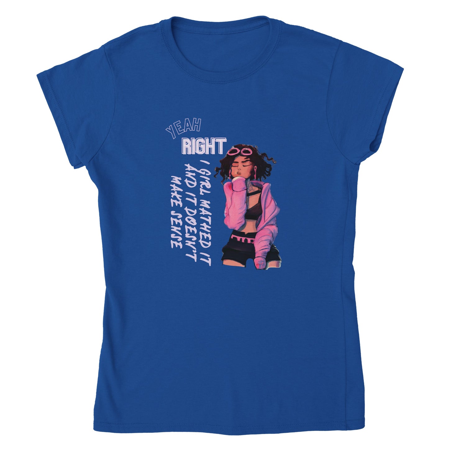 Cyberpunk T-Shirt | Girl Math Classic Womens Crewneck T-shirt