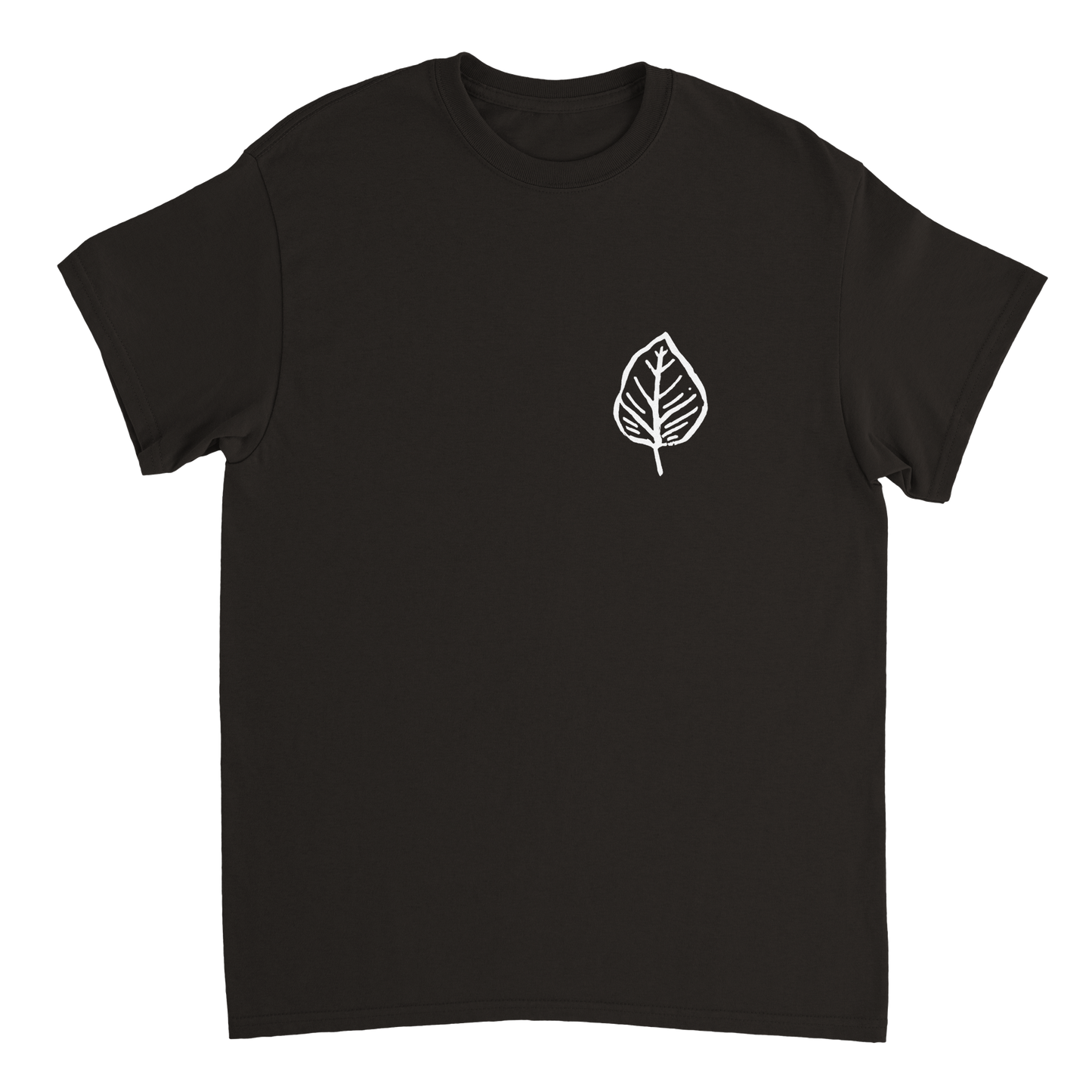 Heavyweight Unisex Crewneck T-shirt | Fall Leaf |