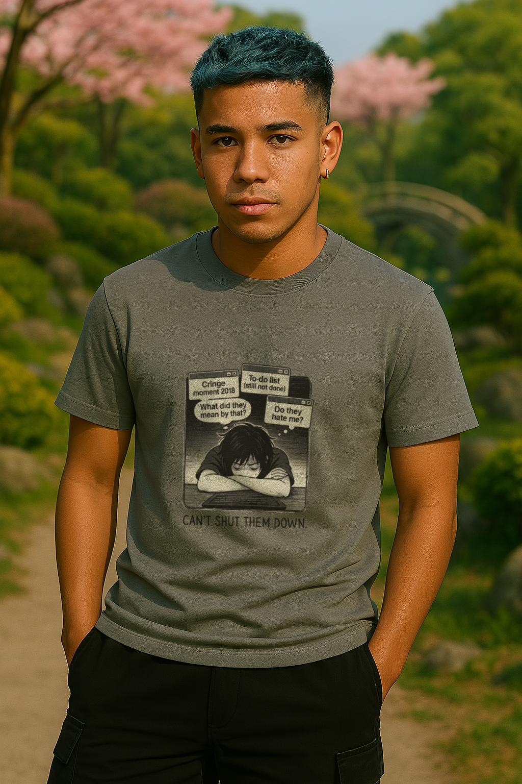 Manga | Mens Classic Crewneck T-shirt | Mental Tabs