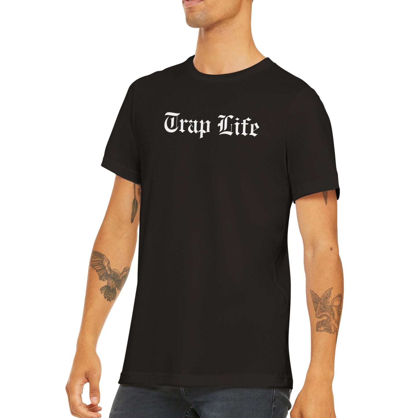 Trap Life | Mens Classic Unisex Crewneck T-shirt | Stevy Warner Collection