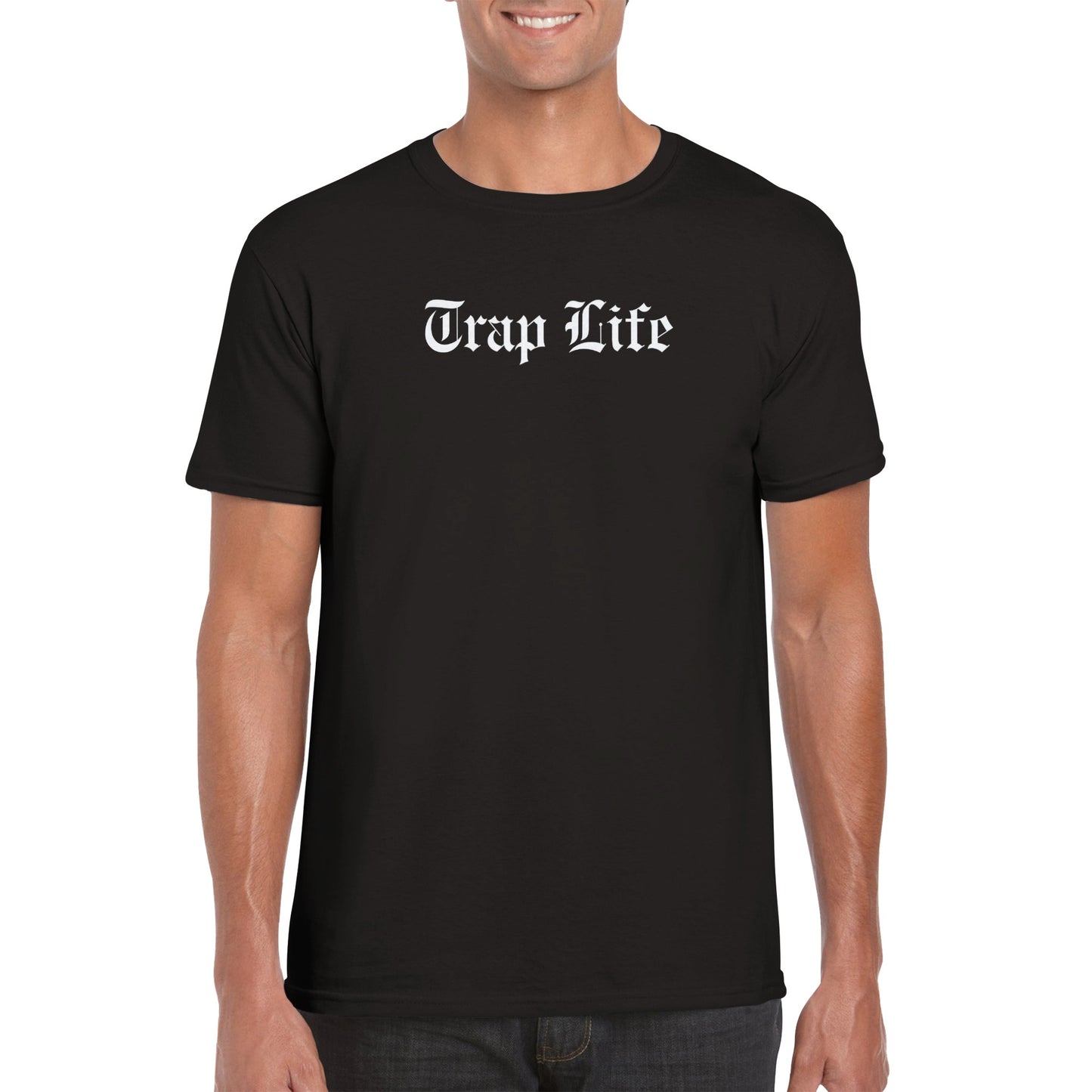 Trap Life | Mens Classic Unisex Crewneck T-shirt | Stevy Warner Collection