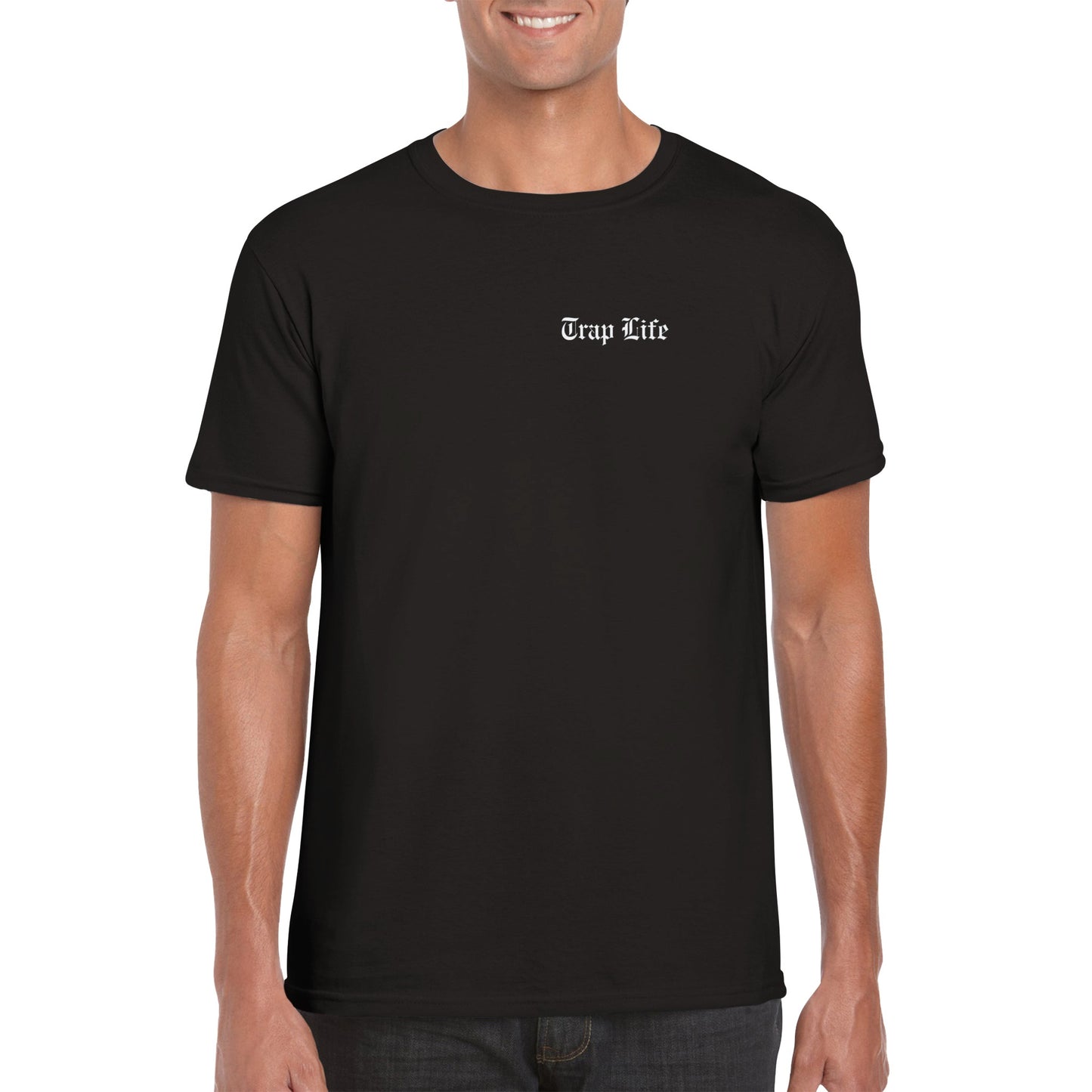 Trap Life | Mens Classic Unisex Crewneck T-shirt | Stevy Warner Collection