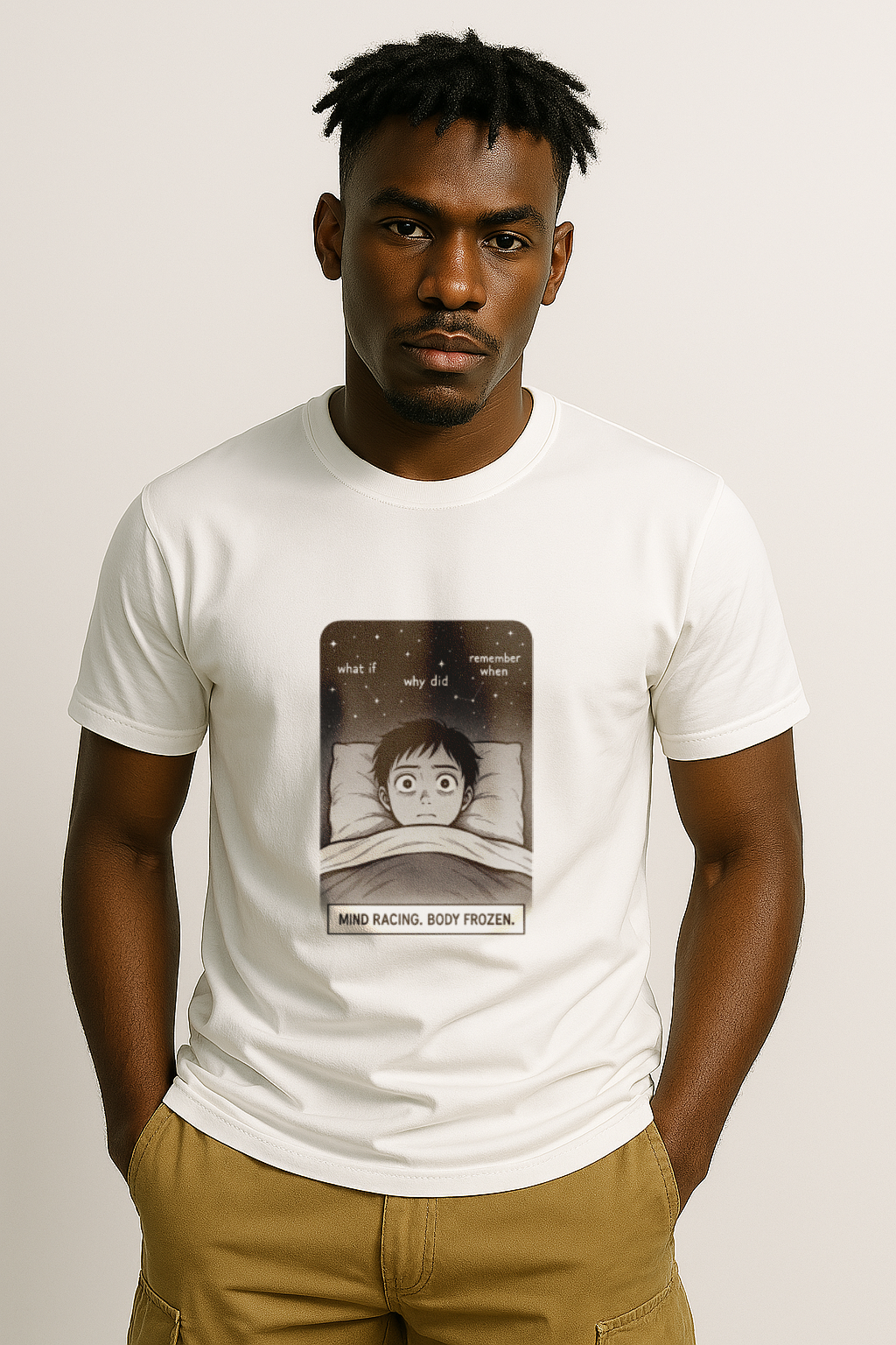 Manga | Mens Classic Crewneck T-shirt | Overdenken
