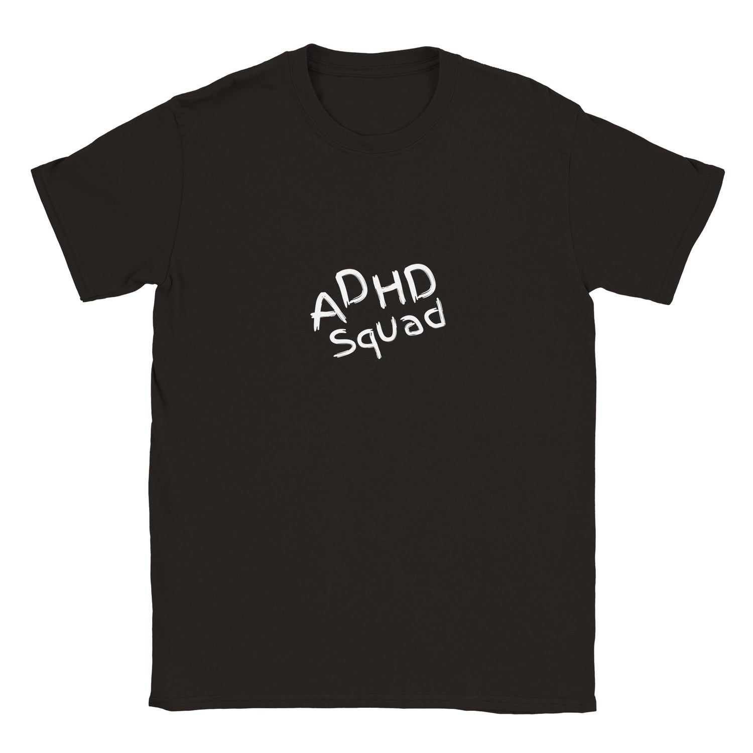 Zwart ADHD Squad T-shirt voor heren – voorkant