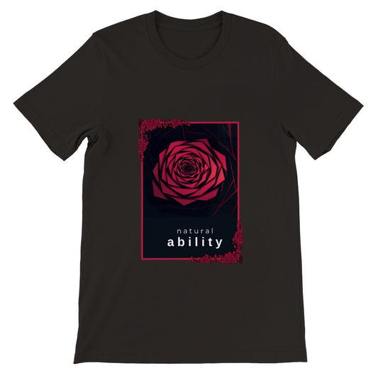 Rose T-Shirt | Mens Premium Unisex Crewneck T-shirt | Geometric Rose